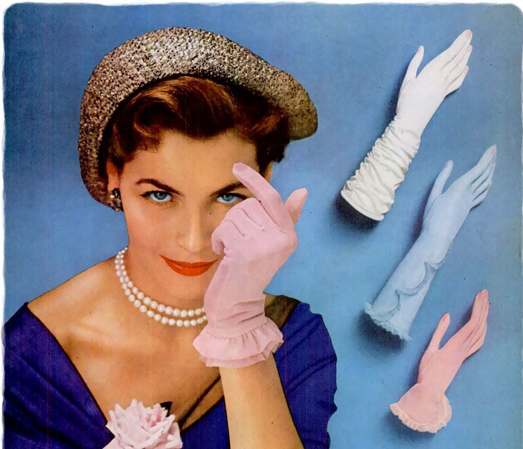 Van-Raalte-Gloves-1950-LIFE-24-Apr-1950 Gloves Fashion History Fun Research. Not Forgotten Accessory. - Victoria gloves online: shop gloves in leather