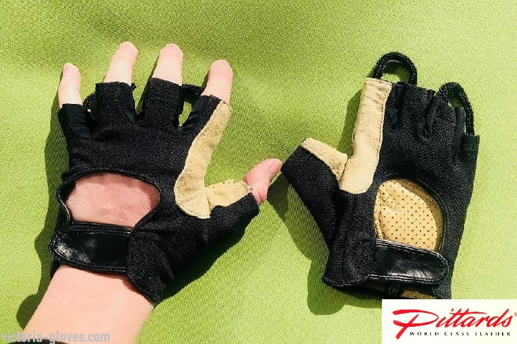 474_1058 Fingerless Gloves: Crossfit Hiking Fingerless Leather Gloves!