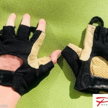 Crossfit Hiking Fingerless Leather Gloves!