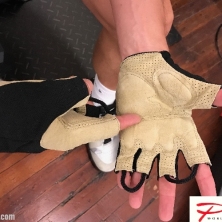 Crossfit Hiking Fingerless Leather Gloves!